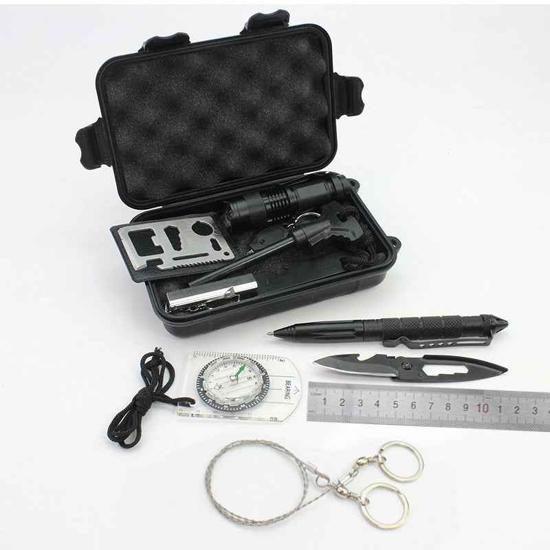 Survival Tool Set for Outdoor Emergency and Travel