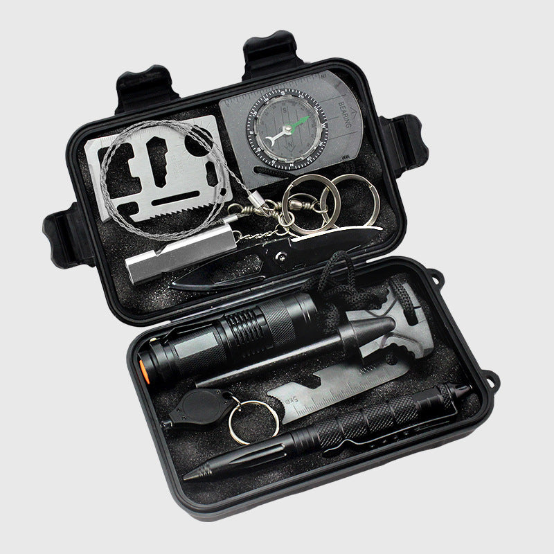 Survival Tool Set for Outdoor Emergency and Travel