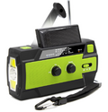 Survival Solar Radio Kit with Flashlight and Hand Crank