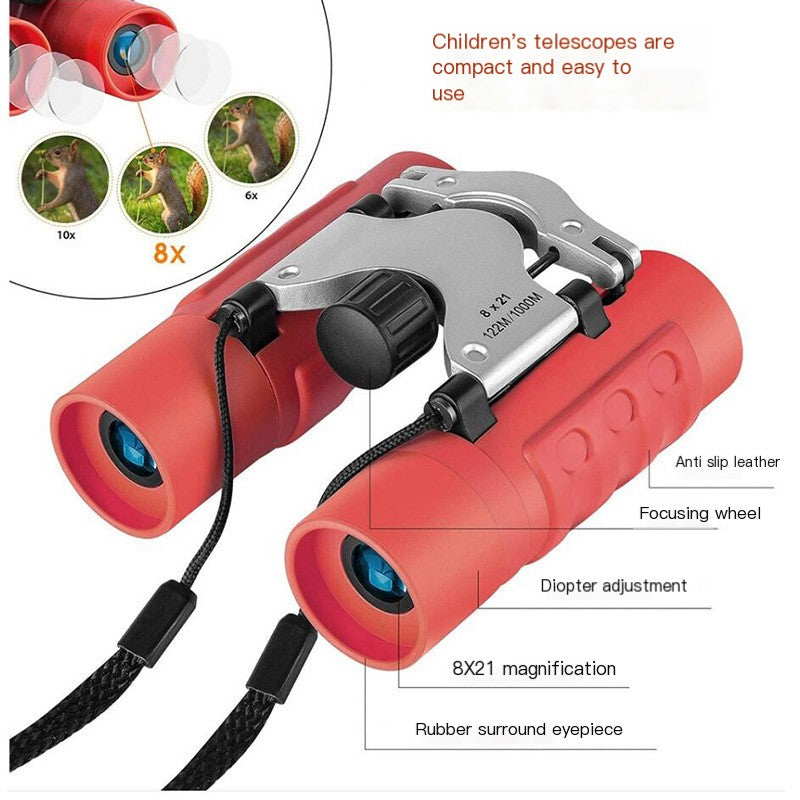8x21 Binoculars for Students and Camping Travel